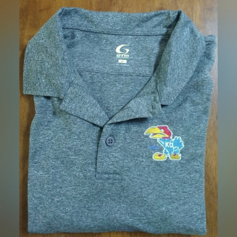 Kansas Jayhawk (Embroidered 41 Jayhawk bird) Polo